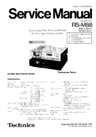 Technics - RSM-88 - Service manual 